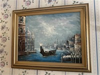 BOAT PAINTING SIGNED