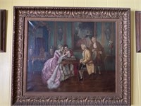 ANTIQUE EMPIRE SIGNED PAINTING