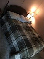 FULL SIZE BED WITH MATTRESS/ BEDDING