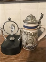 HORSE STEIN AND ASTRONAUT FIGURE