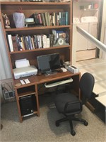 DESK OFFICE CHAIR CONTENTS (COMPUTER NOT INCLUDED)