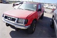 1998 Red Nissan Frontier