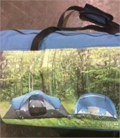 5 Piece Family Camp Combo Tent is 15 feet x 8...