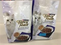 2 - 1.36KG Bags Purina Fancy Feast Cat Food