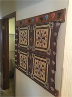hand stiched quilt wall hanging by Melvina