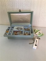 Jewelry box of costume jewelry