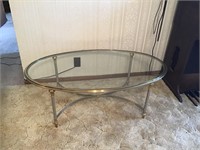 nice oval glass coffee table