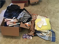 Large box of clean quiltihng materials