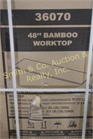 2' x 4' WALL MOUNTED SHELF, 48" BAMBOO WORKTOP