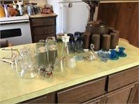 lot of glassware as shown