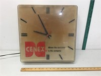 Lighted Cenex clock