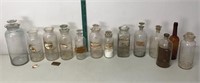 Lot of vintage apothecary bottles