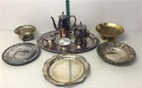 lot of silverplate items