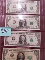 (4) (3) 1969, (1) 1963 Federal Reserve Notes