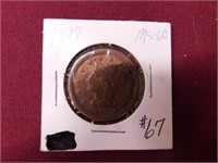1849 MS60 Large Cent