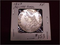 1827 Capped Bust Half - Square Base - XFine