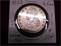 1832 Capped Bust Half - Large Letters - XFine