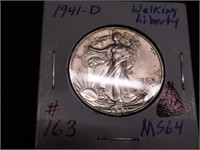 1941D Walking Liberty Half - MS64