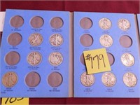 (23)  Walking Liberty Halves in Partial 1916 to