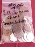 $3.22 Face Value Canadian Coins (Some Silver)