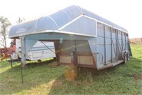 1989 Trail Magic Gooseneck Trailer 7 x 18