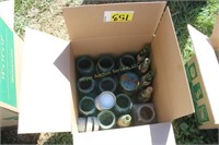 Box of Blue Ball Jars w/bale lock lids