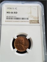 1936 S Cent  NGC MS66RD