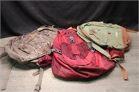 Lot of 3 Outdoor Backpacks