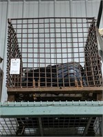 Metal wire basket with of electric motors
