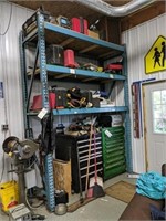 Blue pallet rack 
8 ft of 10 ft tall