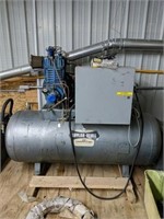 Quincy 325 air compressor 120 gallon tank 1 PH