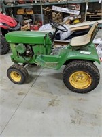 1968 John Deere 140 garden tractor with mower