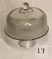 1 pedestal, dome cake plate
