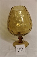 Large Amber Snifter for Décor