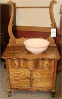 Antique Wash Stand with wash bowl