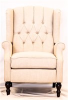 Contemporary Wing Back Reclining Chair