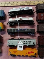 Model Train Cars  2-Tankers 3-Coal Cars