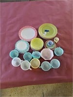 Lot of Vintage Glass Plateware