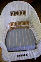 Vintage Wicker Armchair