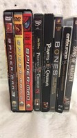 Assorted DVD Movies- Spider-Man 1,2,3 , Pirates
