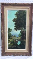 Framed Signed Painting 30x18