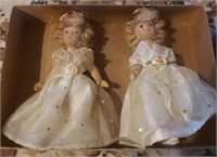 Mini porcelain dolls.