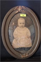 Ornate Framed Bubble Glass  Picture