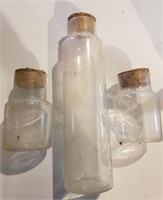 Vintage cork bottles.