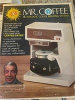 Vintage Mr Coffee brewing system.