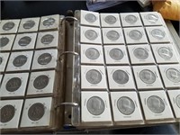 14 Pages of JFK Clad Half Dollars. 280 Coins