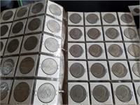 12 Pages of Eisenhower Clad Dollars. 240 Coins