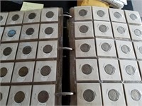 240 Carded Buffalo Nickels in Spiral Notebooks