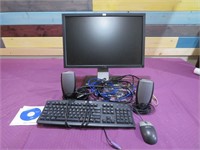 DELL MONITOR WITH KEYBOARD & SPEAKERS