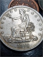 1878-S Trade Dollar   (mint mark altered)